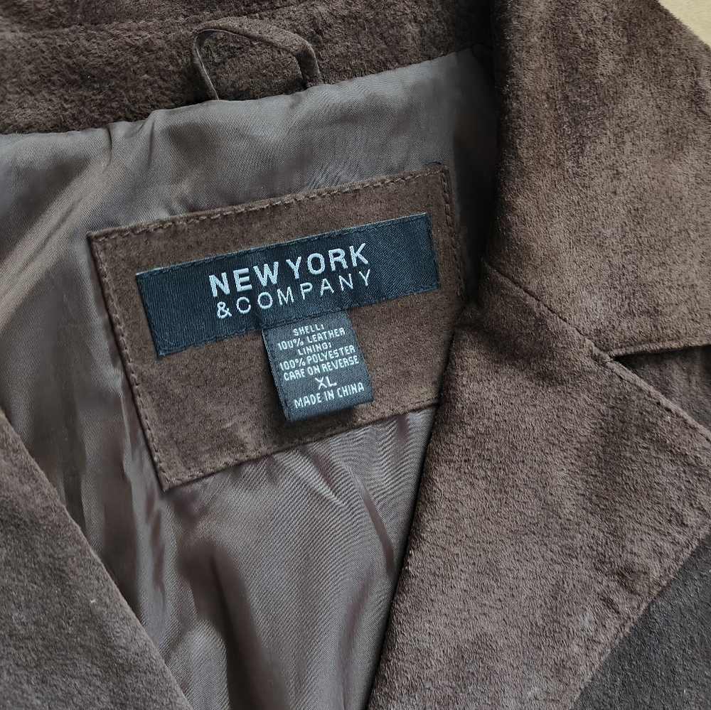 New York & Company Women's Dark Brown Blazer - Picture 2 of 2